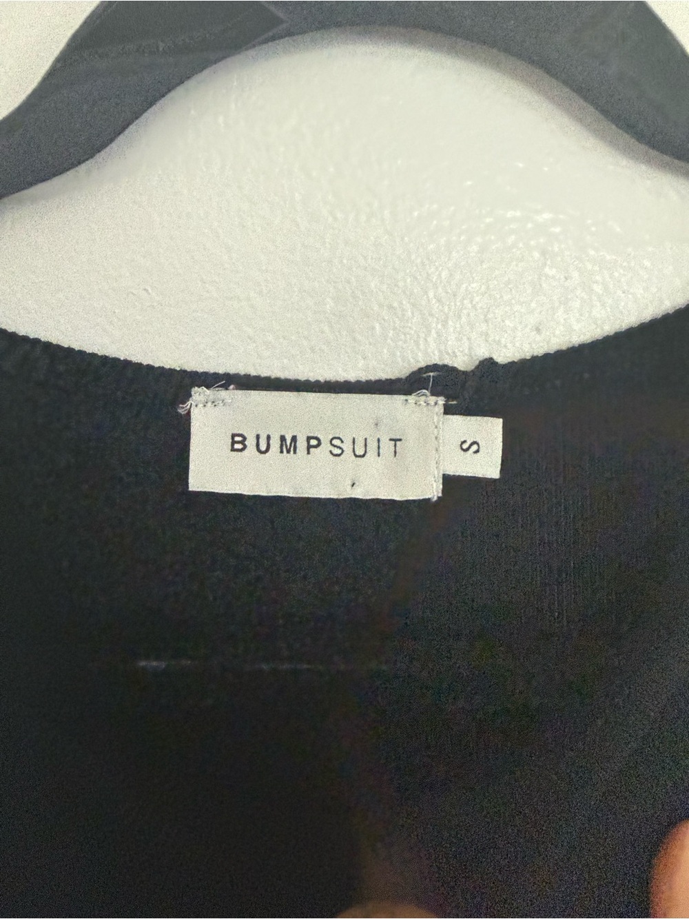Bumpsuit Dress Boatneck Ribbed Sculpting Midi in Black - Picture 7 of 10
